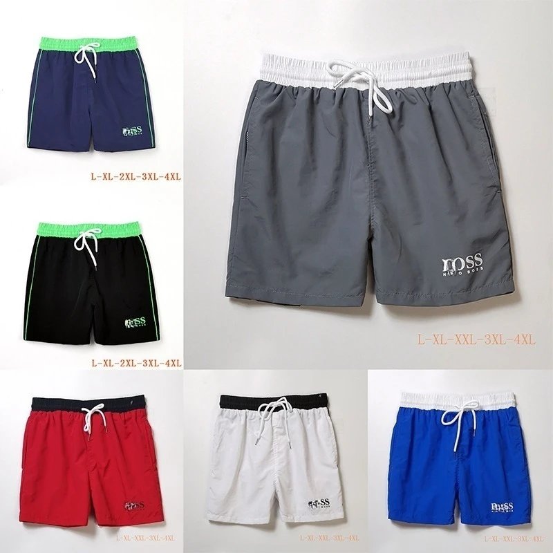 夏季休闲健身跑步短裤男字母外贸原单运动宽松透气速干四分裤-CY