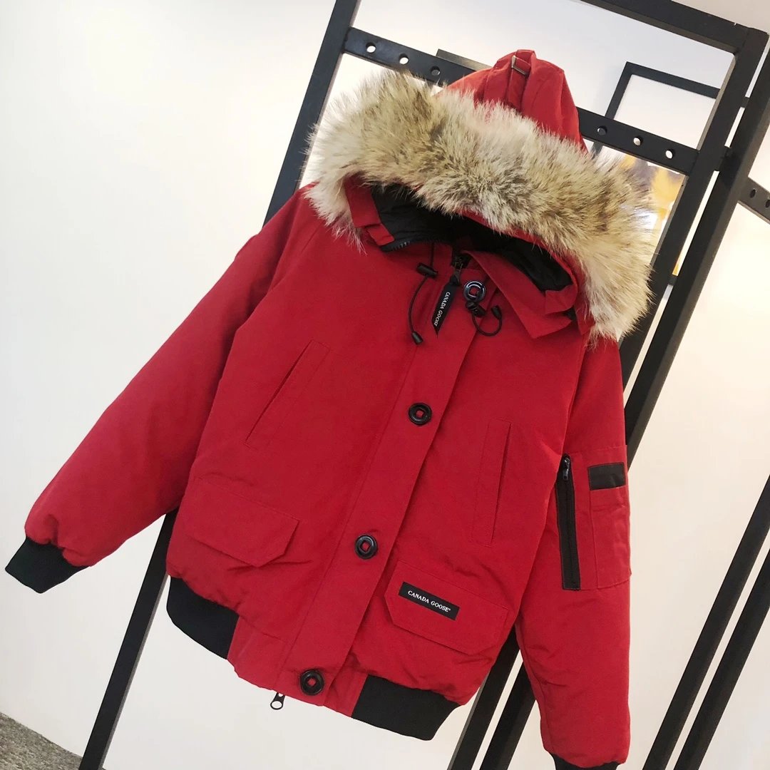 连帽抗寒羽绒服飞行夹克女款-CY