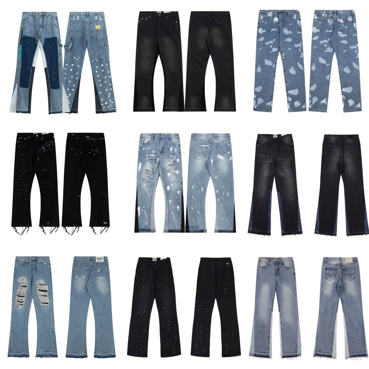 Colormatchingflaredjeansformenandwomen