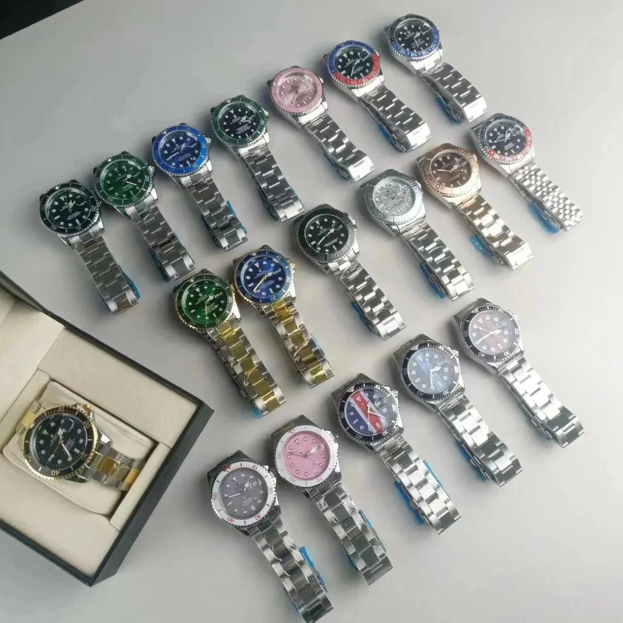 Mechanical watch steel strap fashion watch 01