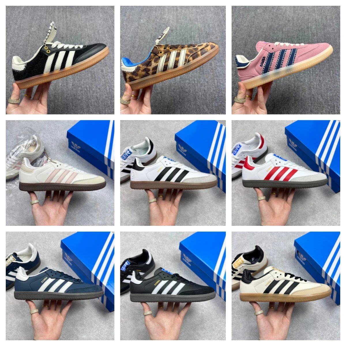桑巴舞系列绅士德训足球百搭皮革板鞋-CY